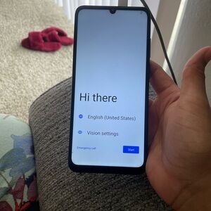 Sleek Black Smartphone with Modern Features